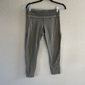 Lululemon Leggings Size 6 Wee Stripe Heathered Fatigue Green Deep Camo  Crop